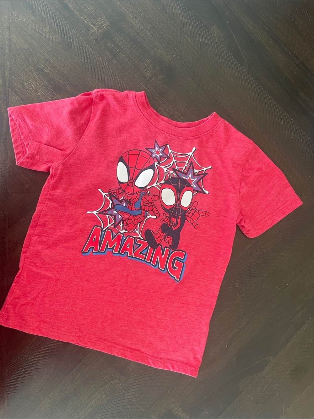 Marvel Red Spider-Man 'Amazing' Graphic Tee